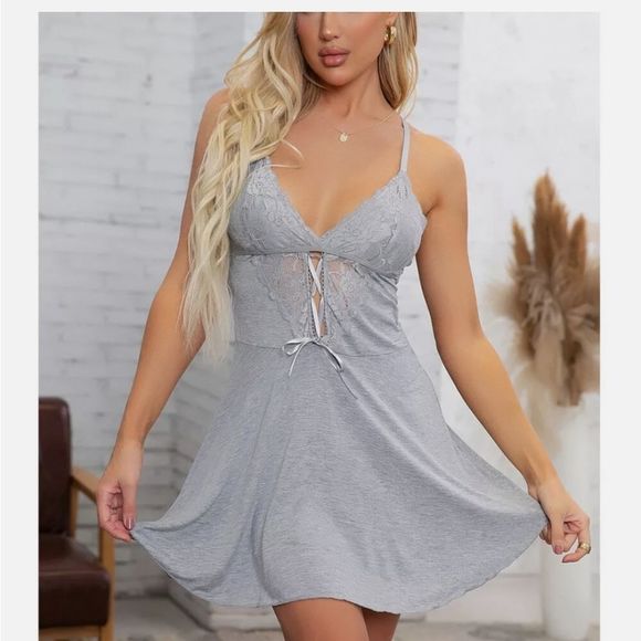 Women Sexy Lingerie Lace Nightwear Underwear Ladies Dress Babydoll Sleepwear - Picture 3 of 7